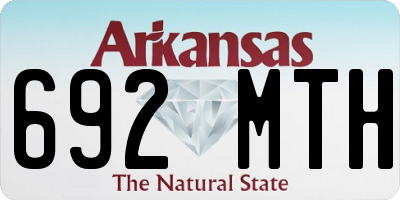AR license plate 692MTH