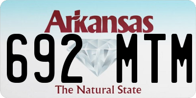 AR license plate 692MTM
