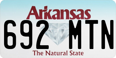 AR license plate 692MTN