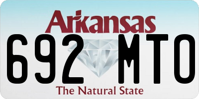 AR license plate 692MTO