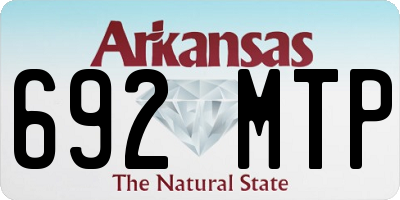 AR license plate 692MTP