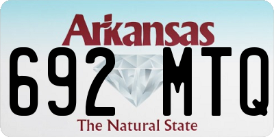 AR license plate 692MTQ