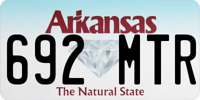 AR license plate 692MTR