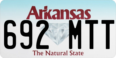 AR license plate 692MTT