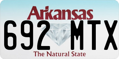 AR license plate 692MTX