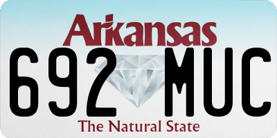 AR license plate 692MUC