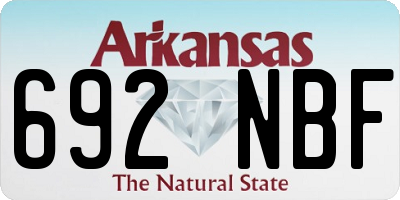 AR license plate 692NBF