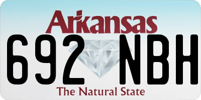 AR license plate 692NBH