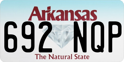 AR license plate 692NQP