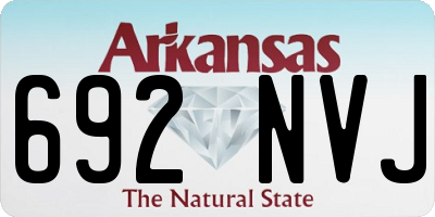 AR license plate 692NVJ