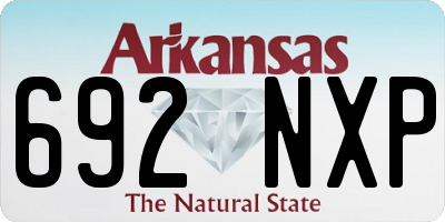 AR license plate 692NXP