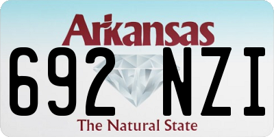 AR license plate 692NZI
