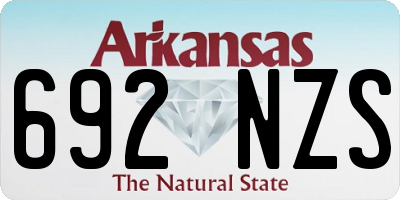 AR license plate 692NZS