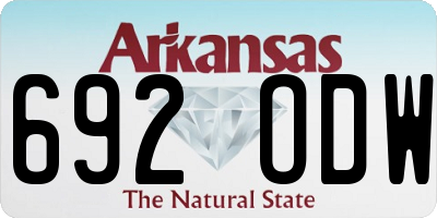 AR license plate 692ODW