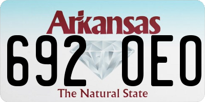 AR license plate 692OEO