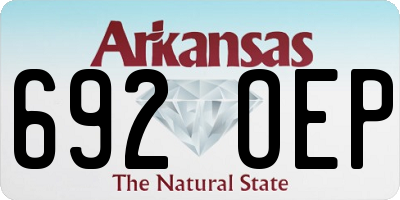 AR license plate 692OEP