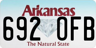 AR license plate 692OFB