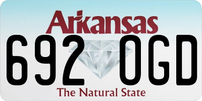 AR license plate 692OGD