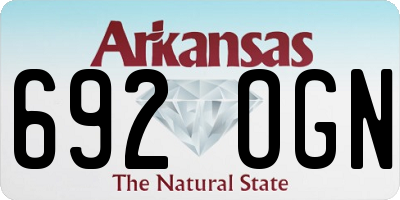 AR license plate 692OGN