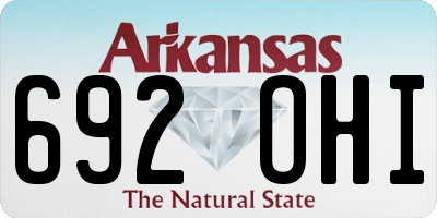 AR license plate 692OHI