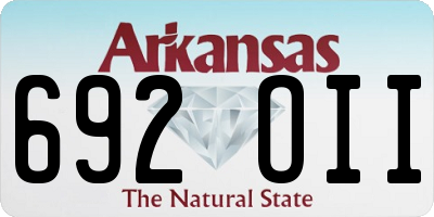 AR license plate 692OII