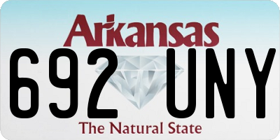 AR license plate 692UNY