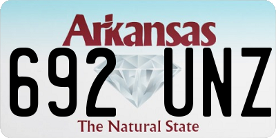 AR license plate 692UNZ
