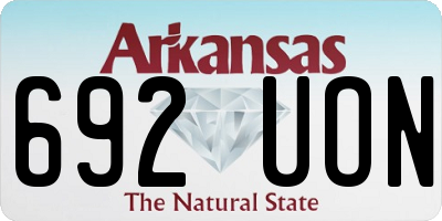 AR license plate 692UON