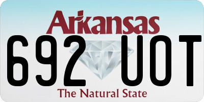 AR license plate 692UOT