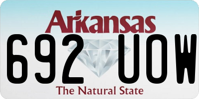 AR license plate 692UOW