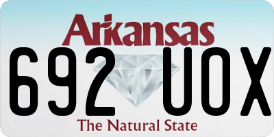 AR license plate 692UOX