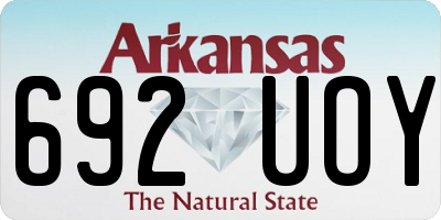 AR license plate 692UOY