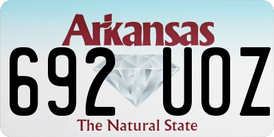 AR license plate 692UOZ