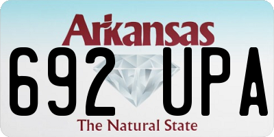 AR license plate 692UPA