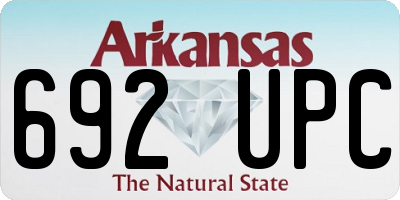 AR license plate 692UPC