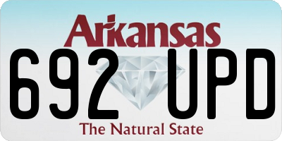 AR license plate 692UPD