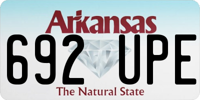 AR license plate 692UPE