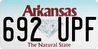 AR license plate 692UPF