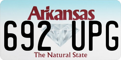 AR license plate 692UPG