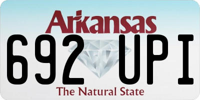 AR license plate 692UPI
