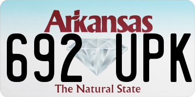 AR license plate 692UPK