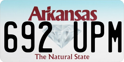 AR license plate 692UPM