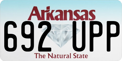 AR license plate 692UPP