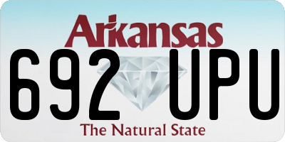 AR license plate 692UPU