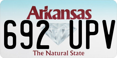 AR license plate 692UPV