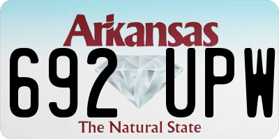 AR license plate 692UPW