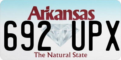 AR license plate 692UPX