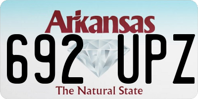 AR license plate 692UPZ