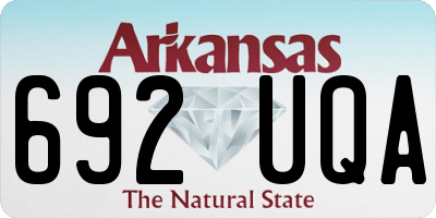 AR license plate 692UQA