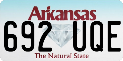 AR license plate 692UQE